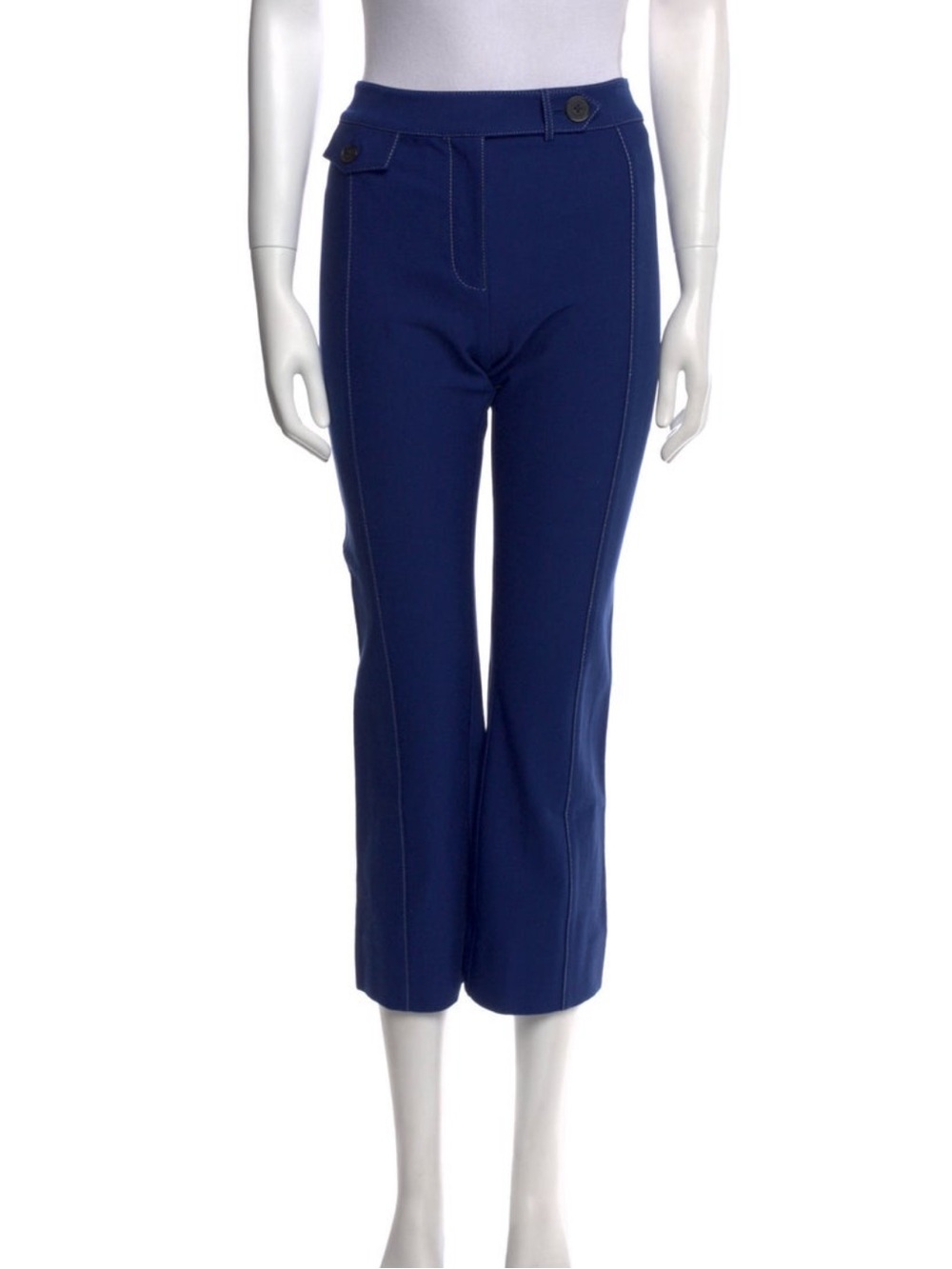 10 Crosby Derek Lam Royal Navy Cropped Straight-Leg Pants